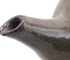 Theepot met transparant glazuur op grijze spikkelklei