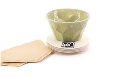 Koffiefilter een-kops  Matcha green glazuur