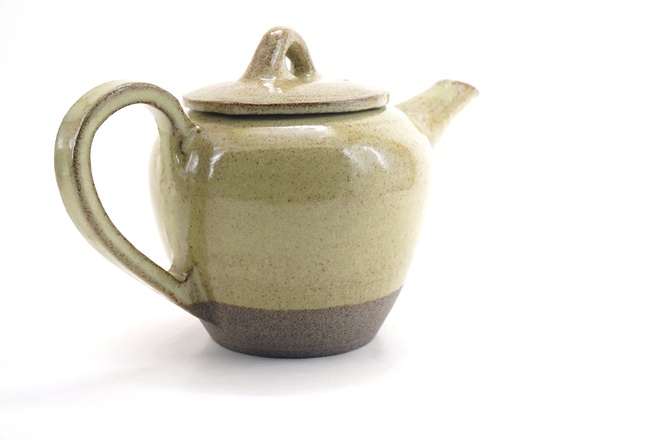 Theepot in Matchagreen glazuur