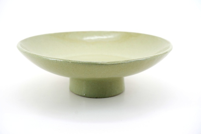 Schaaltje op voet kleur Matcha green 17.5cm