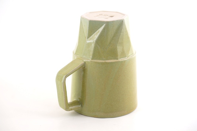 Geomotto beker 30cl Matcha Green met oor