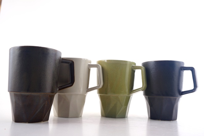 Geomotto beker 30cl Matcha Green met oor