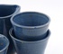 Set 3 kommetjes met kannetje in Jeans Blauw glazuur