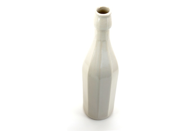Fles groot 0.7L Winterwit glans