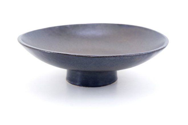 Schaaltje op voet kleur Bosgrond 17.5cm