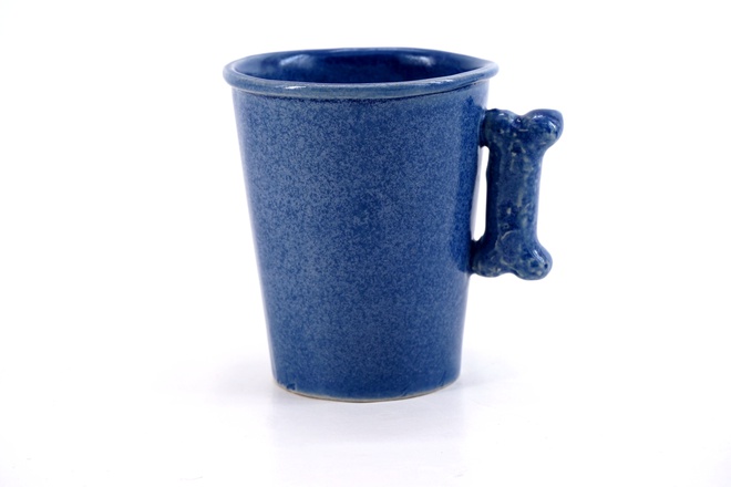 Koffiemok Blijvertje voor de hondenliefhebber in Jeans blauw kleur