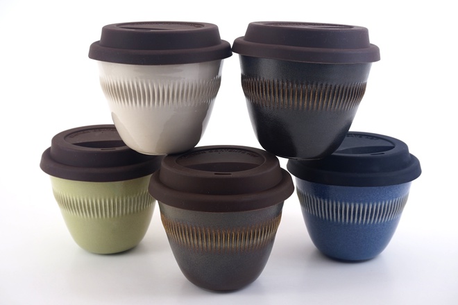 Cup TO-GO in Matcha green glazuur