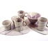 Set van twee kopjes Annabel in wit en rose glazuur