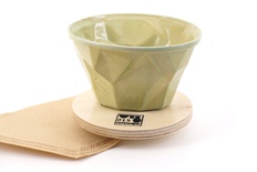 Koffiefilter groot - 2 tot 4 kops - Matchagreen glazuur