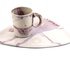 Mok Annabel in wit en rose glazuur