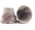 Set van twee kopjes Annabel in wit en rose glazuur
